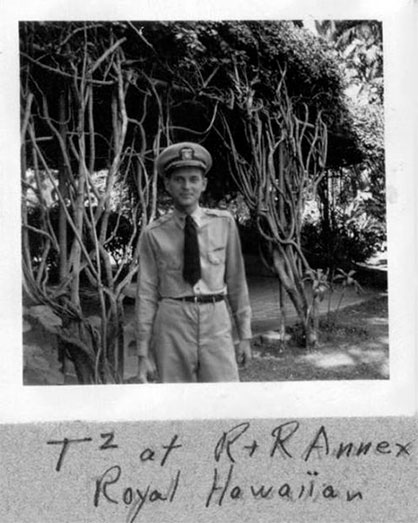 Photo of Ted Walker given to me by Clem O'Brien who served on many patrols with Ted but not the final patrol.