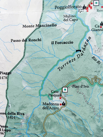 One of many research maps - using meters, not feet.