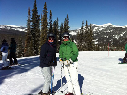 Skiing at Copper with family