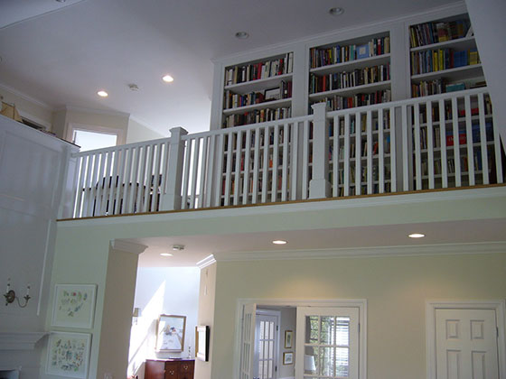 Books on balcony